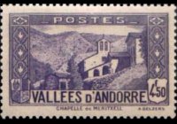 Andorra (amministrazione francese) 1932 - serie Vedute: 4,50 fr