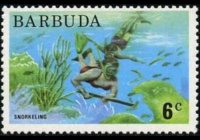 Barbuda 1974 - serie Motivi locali: 6 c