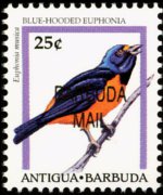 Barbuda 1996 - serie Uccelli: 25 c