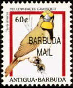 Barbuda 1996 - serie Uccelli: 60 c
