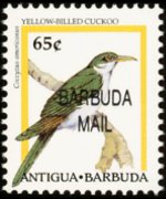 Barbuda 1996 - serie Uccelli: 65 c