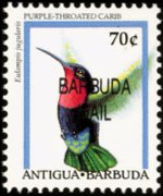 Barbuda 1996 - serie Uccelli: 70 c