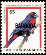 Barbuda 1996 - serie Uccelli: 5 $
