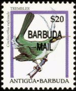 Barbuda 1996 - serie Uccelli: 20 $