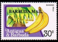 Barbuda 1983 - serie Frutti: 30 c