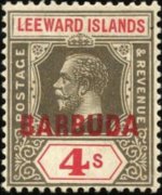Barbuda 1922 - serie Re Giorgio V: 4 sh