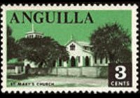 Anguilla 1967 - serie Soggetti vari: 3 c