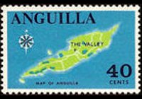 Anguilla 1967 - serie Soggetti vari: 40 c