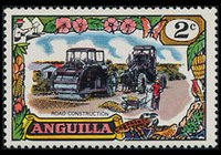 Anguilla 1970 - set Industry and economy: 2 c