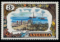 Anguilla 1970 - set Industry and economy: 3 c