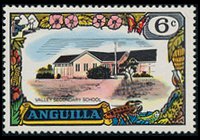 Anguilla 1970 - set Industry and economy: 6 c