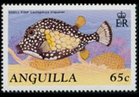 Anguilla 1990 - serie Pesci: 65 c