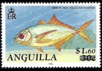 Anguilla 1990 - set Fishes: 1,60 $ su 30 c