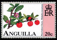 Anguilla 1997 - serie Frutta: 20 c