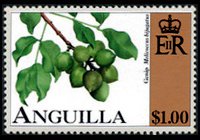 Anguilla 1997 - serie Frutta: 1 $