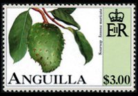 Anguilla 1997 - serie Frutta: 3 $