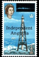 Anguilla 1967 - set Various subjects - overprinted: ½ c