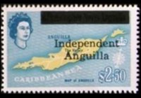 Anguilla 1967 - set Various subjects - overprinted: 2,50 $