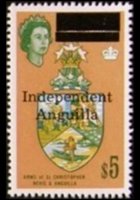 Anguilla 1967 - serie Soggetti vari - soprastampati: 5 $