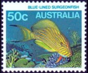Australia 1984 - serie Vita marina: 50 c