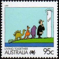 Australia 1988 - serie Vivere in società: 95 c