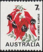 Australia 1970 - serie Fiori: 7 c