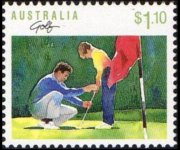 Australia 1989 - serie Sport: 1,10 $
