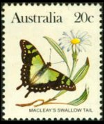Australia 1983 - serie Farfalle: 20 c