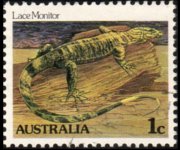 Australia 1982 - serie Rettili e anfibi: 1 c