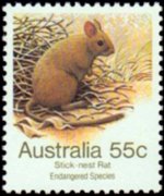 Australia 1981 - serie Animali a rischio di estinzione: 55 c