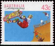 Australia 1989 - serie Sport: 43 c