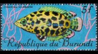 Burundi 1967 - serie Pesci tropicali: 5 fr