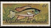 Burundi 1967 - set Tropical fish: 6 fr