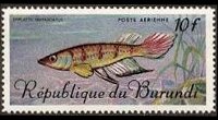 Burundi 1967 - set Tropical fish: 10 fr