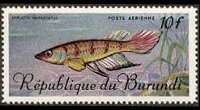 Burundi 1967 - serie Pesci tropicali: 10 fr