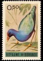 Burundi 1965 - set Birds: 0,50 fr