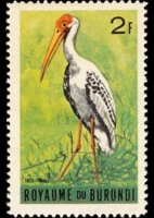 Burundi 1965 - serie Uccelli: 2 fr