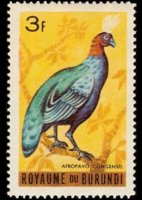 Burundi 1965 - serie Uccelli: 3 fr