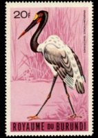 Burundi 1965 - serie Uccelli: 20 fr