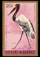 Burundi 1965 - set Birds: 20 fr