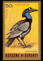 Burundi 1965 - serie Uccelli: 50 fr