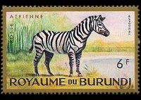 Burundi 1964 - serie Animali: 6 fr