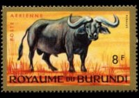 Burundi 1964 - serie Animali: 8 fr