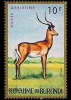 Burundi 1964 - serie Animali: 10 fr