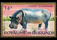 Burundi 1964 - serie Animali: 14 fr