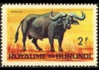 Burundi 1964 - serie Animali: 2 fr