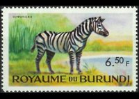 Burundi 1964 - serie Animali: 6,50 fr