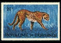 Burundi 1964 - serie Animali: 20 fr
