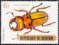 Burundi 1970 - serie Coleotteri: 6 fr