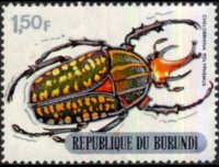 Burundi 1970 - serie Coleotteri: 1,50 fr